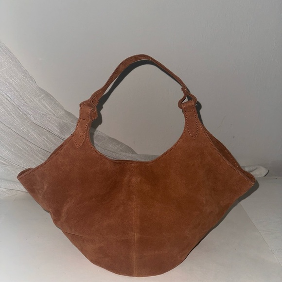 M.I.L.A. Emma Suede Bag in Brown Toffee - Picture 7 of 11